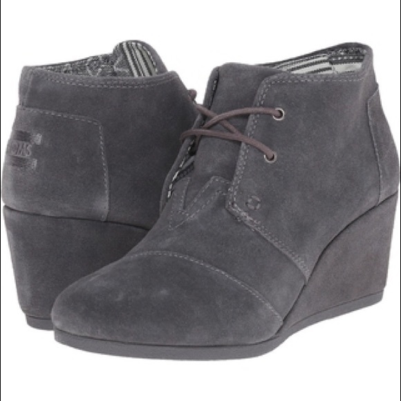 gray toms booties